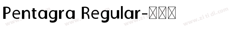 Pentagra Regular字体转换